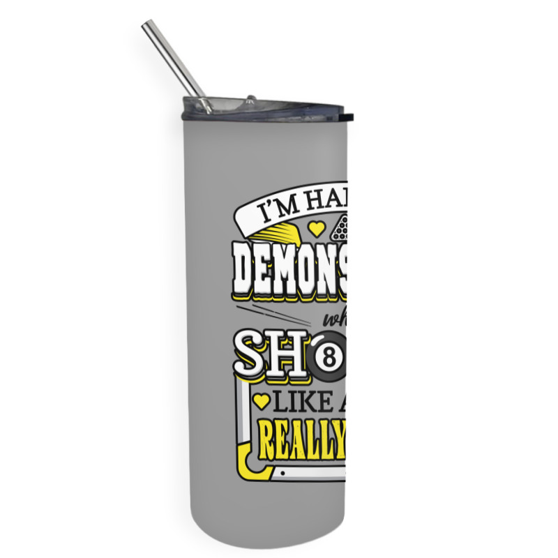 Funny Billiards What Shoots Like A Girl Means Skinny Tumbler | Artistshot