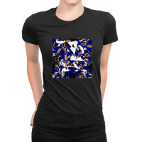 Flock Of Beautiful Birds Birds On A Fanta Funny Stylestic Sky Watercol Ladies Fitted T-shirt | Artistshot