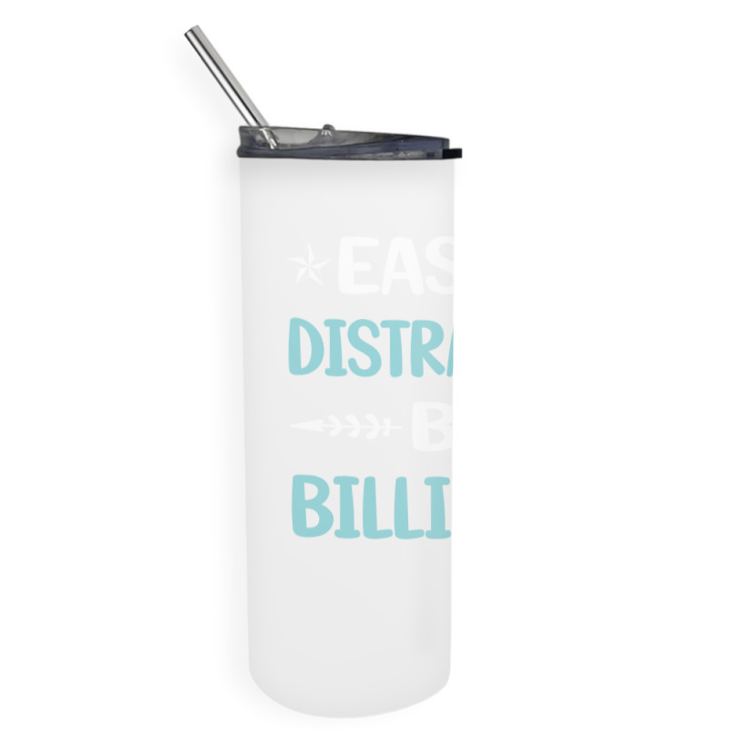 Funny Easily Distracted By Billiards Skinny Tumbler | Artistshot