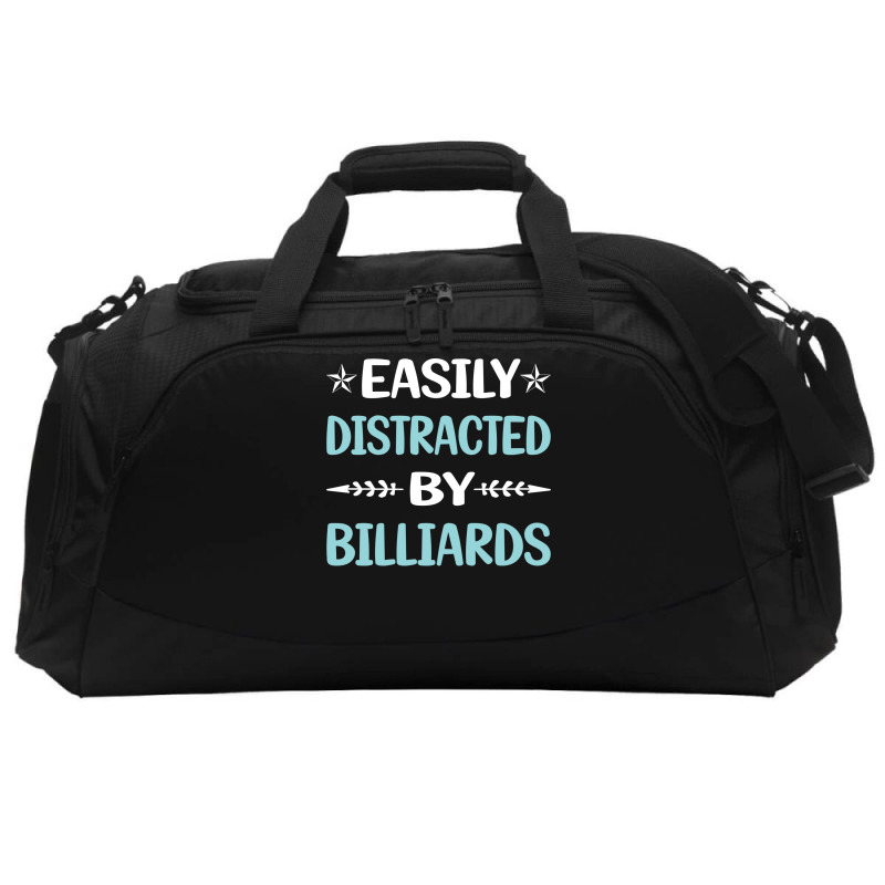 Funny Easily Distracted By Billiards Active Duffel | Artistshot