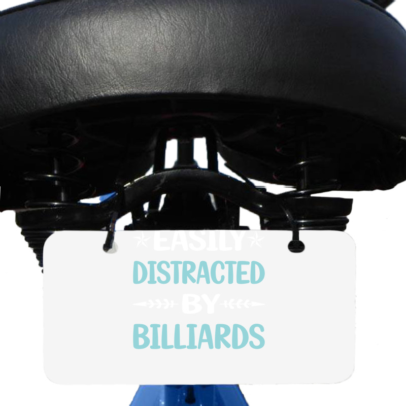 Funny Easily Distracted By Billiards Bicycle License Plate | Artistshot