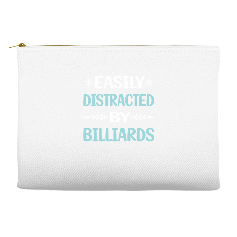 Funny Easily Distracted By Billiards Accessory Pouches | Artistshot