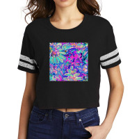 Flock Of Beautiful Birds Birds On A Fantastic Sky Watercolor Illustrat Scorecard Crop Tee | Artistshot