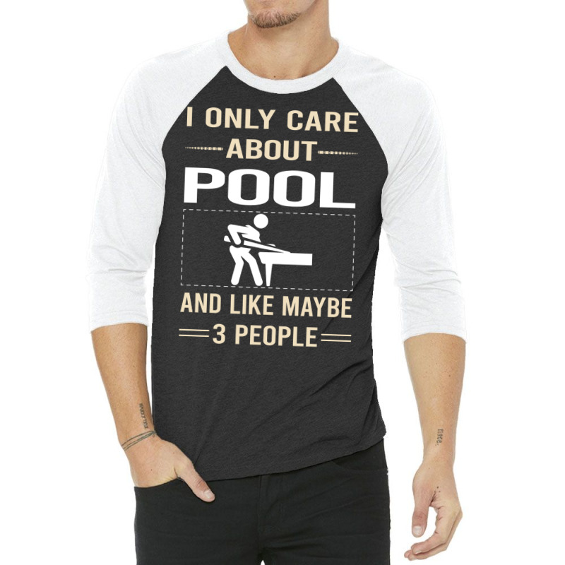 Funny 3 People Pool 3/4 Sleeve Shirt | Artistshot