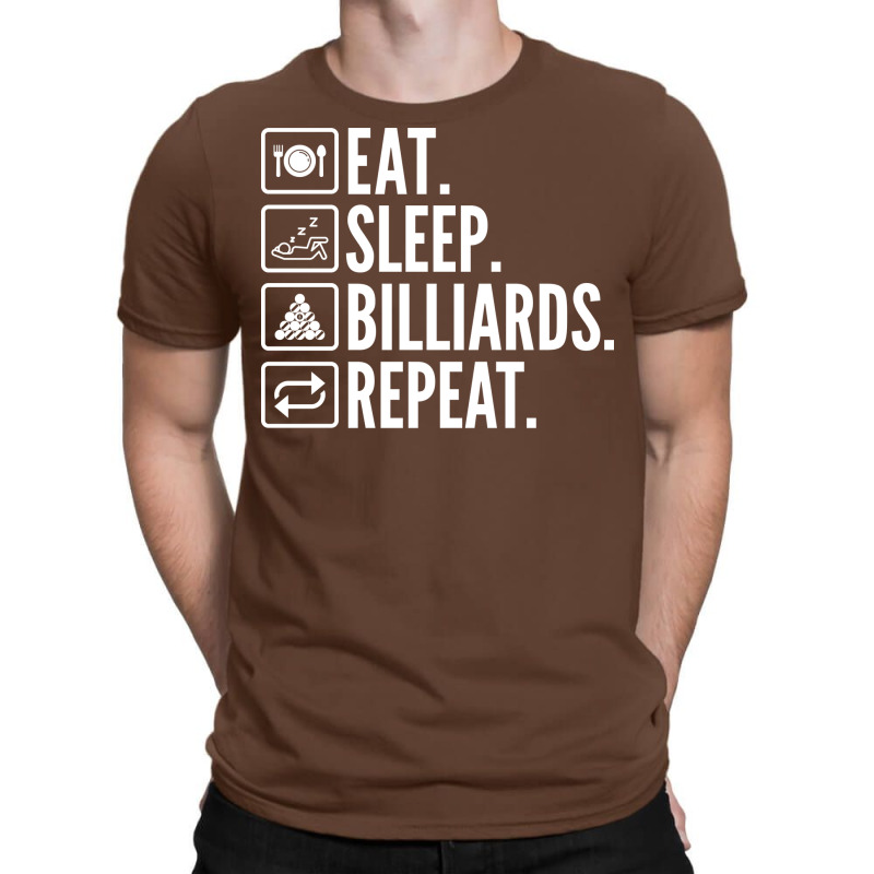 Eat Sleep Billiards Repeat (3) T-shirt | Artistshot