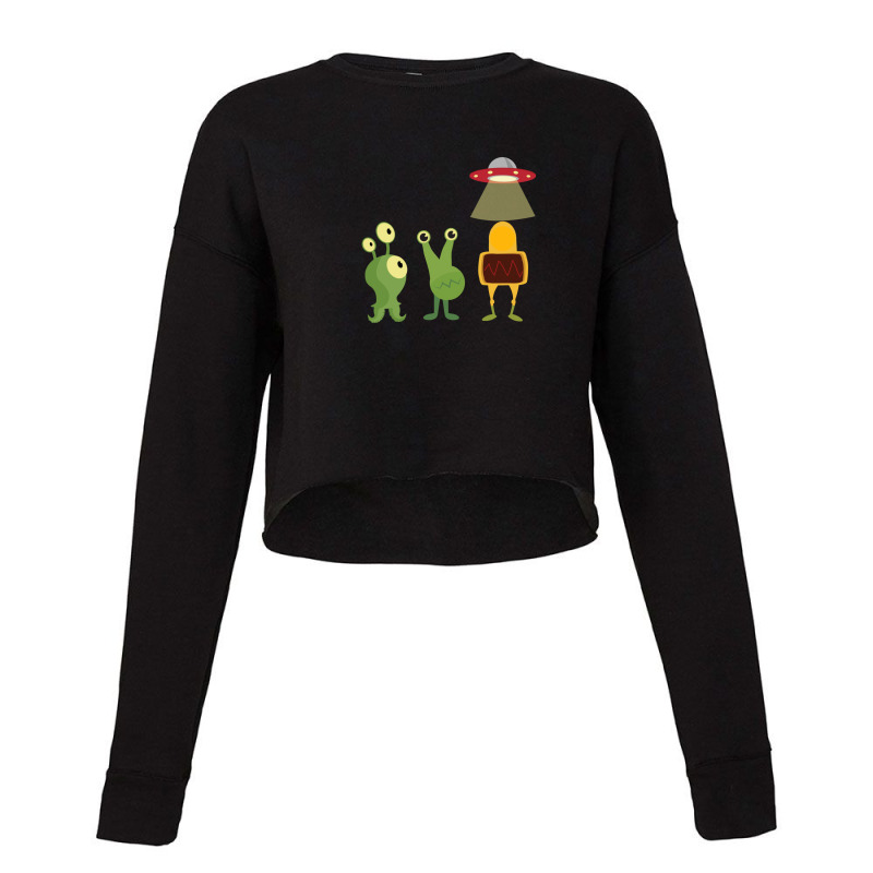 Cute Alien Cropped Sweater | Artistshot