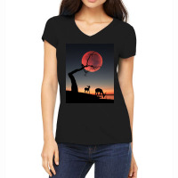 Fullmoon Women's V-neck T-shirt | Artistshot