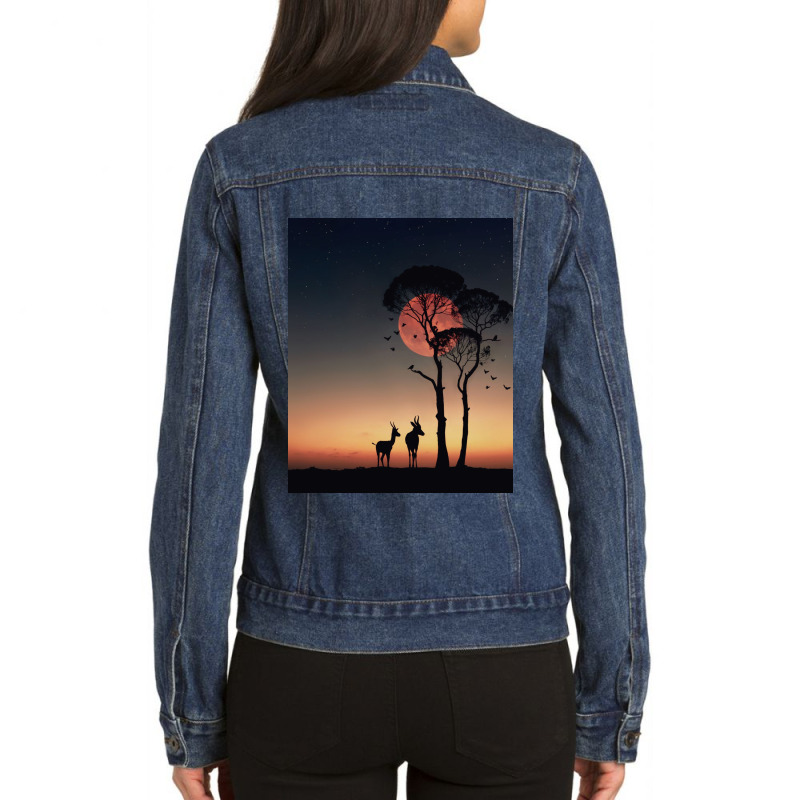 Gazalle Ladies Denim Jacket | Artistshot