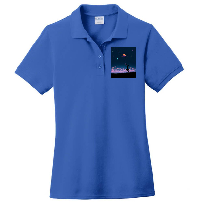 Galaxy Ladies Polo Shirt | Artistshot