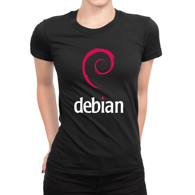 Debian Ladies Fitted T-Shirt by bastiandikin | Artistshot