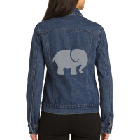 Elephant Cub Ladies Denim Jacket | Artistshot