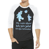 Nie Mehr Allein Ich Bin Jetzt Groe Schwester Fr Md 3/4 Sleeve Shirt | Artistshot