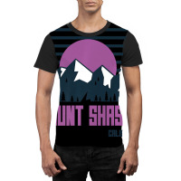 Mount Shasta Mountains California Hiking Outdoors Graphic T-shirt | Artistshot