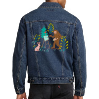 The Creative Sasquatch Nostalgia Men Denim Jacket | Artistshot