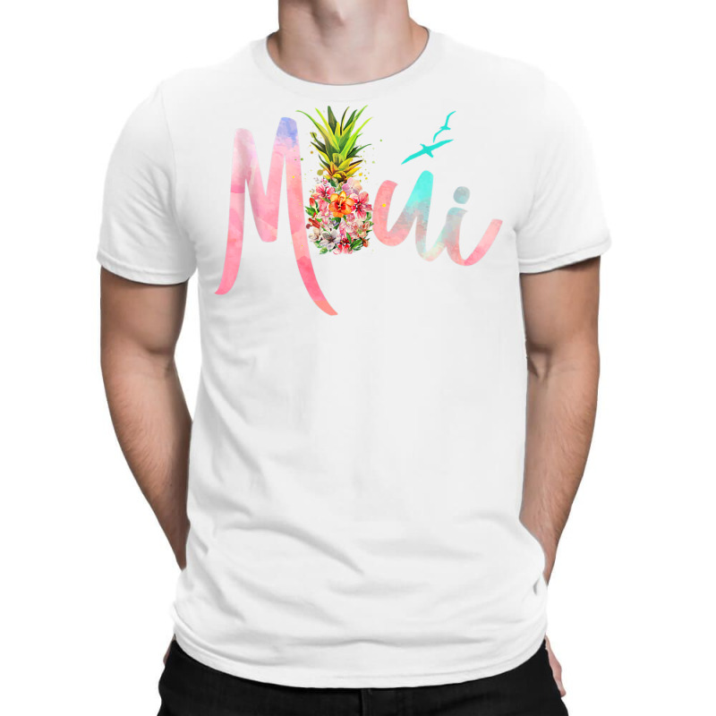 Pineapple Flowers Maui Hawaii Summer Vintage Maui T-shirt | Artistshot