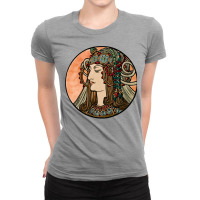 Stained Glass Window For The Facade Of The Fouquet Ladies Fitted T-shirt | Artistshot