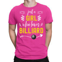 Just A Girl Who Loves Billiard Retro Vintage Desig T-shirt | Artistshot