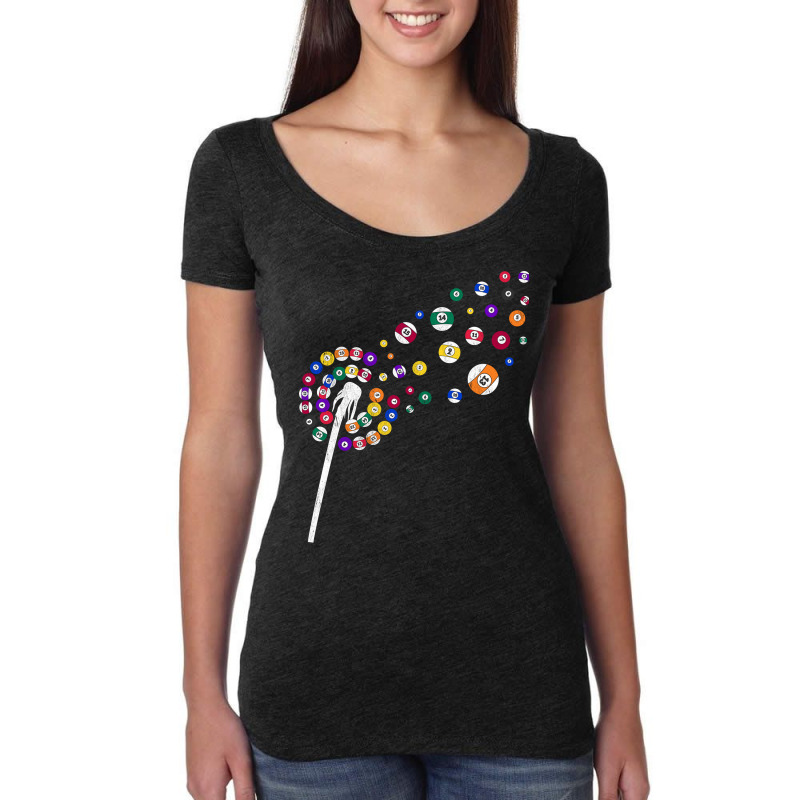 Snooker Dandelion Pool Player Hob Women's Triblend Scoop T-shirt by shevvyetnorx | Artistshot