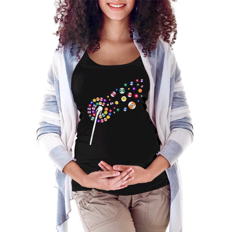 Snooker Dandelion Pool Player Hob Maternity Scoop Neck T-shirt by shevvyetnorx | Artistshot