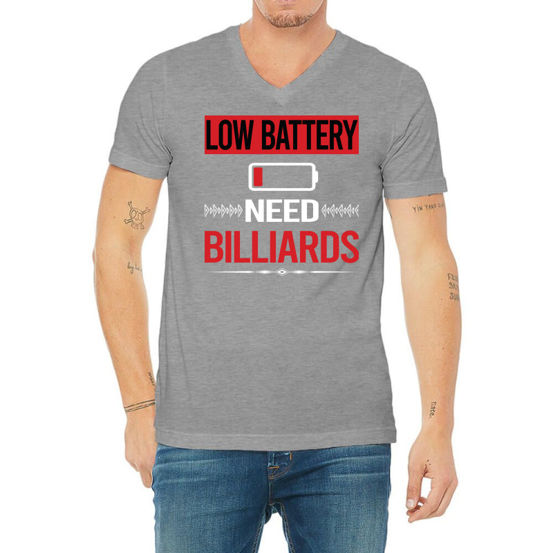 Low Battery Billiards V-neck Tee | Artistshot