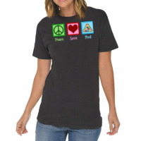 Peace Love Pool Billiards Vintage T-shirt | Artistshot