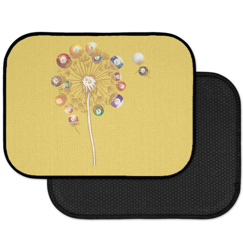 Pool Billiard Billiard Balls Dandelion Snooker Pla Rear Car Mat | Artistshot