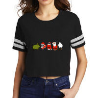 Hot Trend Funny Pig Wears Christmas Tree Costume T Scorecard Crop Tee | Artistshot