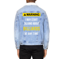 Warning Billiards Unisex Sherpa-lined Denim Jacket | Artistshot