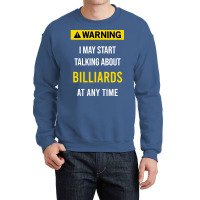 Warning Billiards Crewneck Sweatshirt | Artistshot