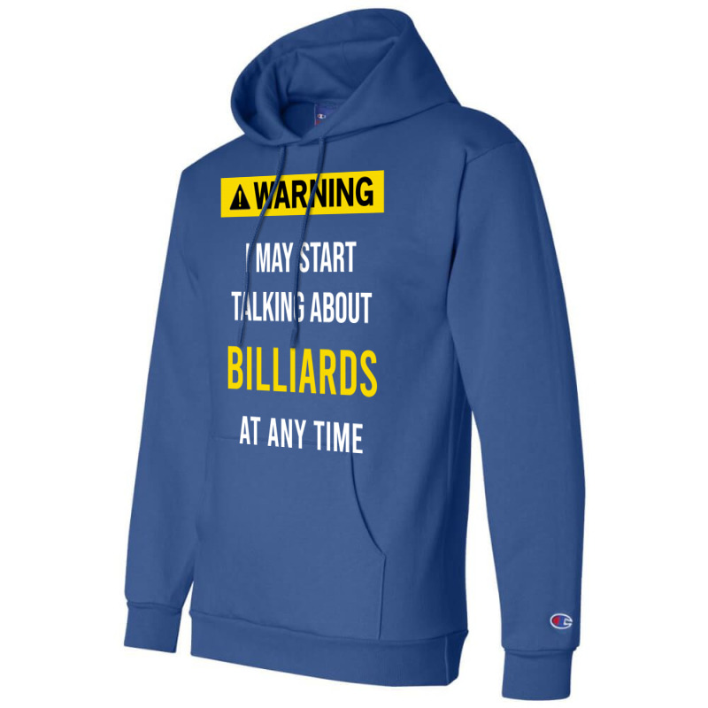 Warning Billiards Champion Hoodie | Artistshot