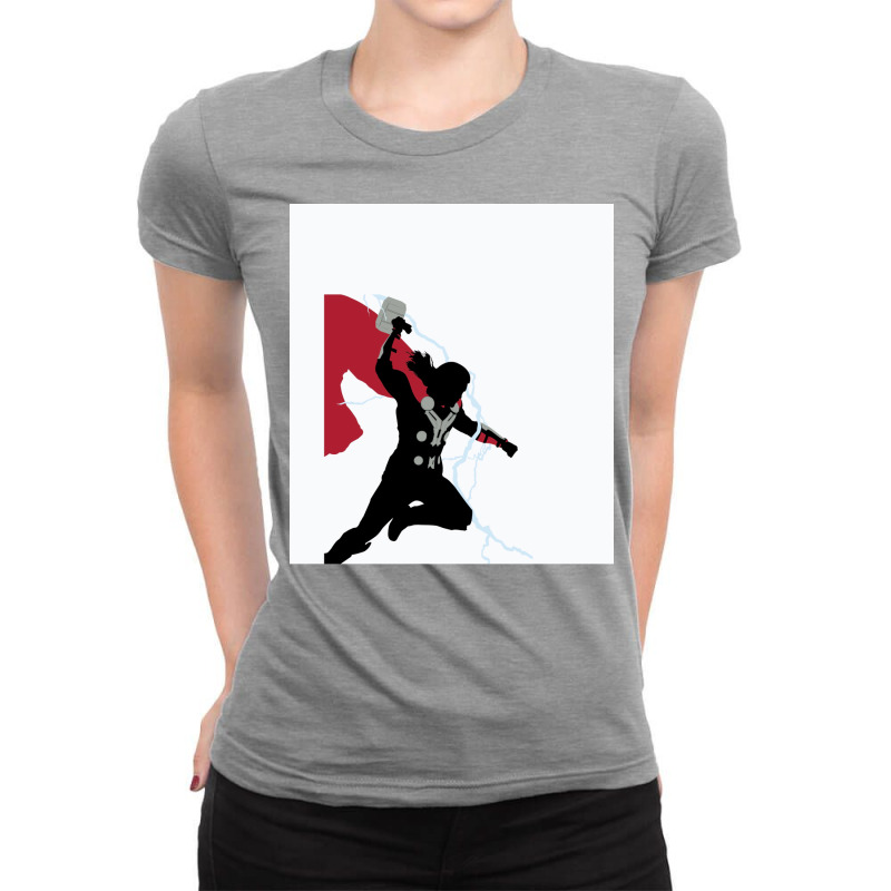 God Of Thunder Ladies Fitted T-Shirt by esenpiscau | Artistshot