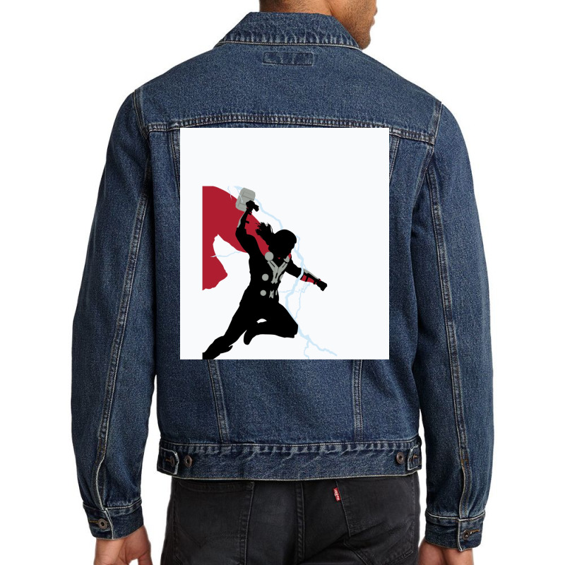 God Of Thunder Men Denim Jacket by esenpiscau | Artistshot