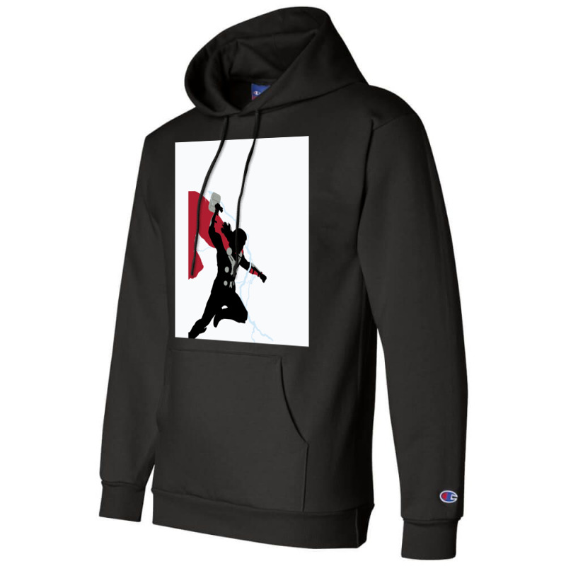 God Of Thunder Champion Hoodie by esenpiscau | Artistshot