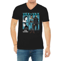 The Legend Of Vox Machina Vex & Vax Blocks Tank To V-neck Tee | Artistshot