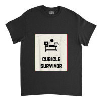 Cubicle Survivor Funny Work From Home Classic T-shirt | Artistshot