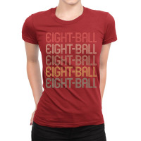 Retro Style Eight Ball Design Ladies Fitted T-shirt | Artistshot