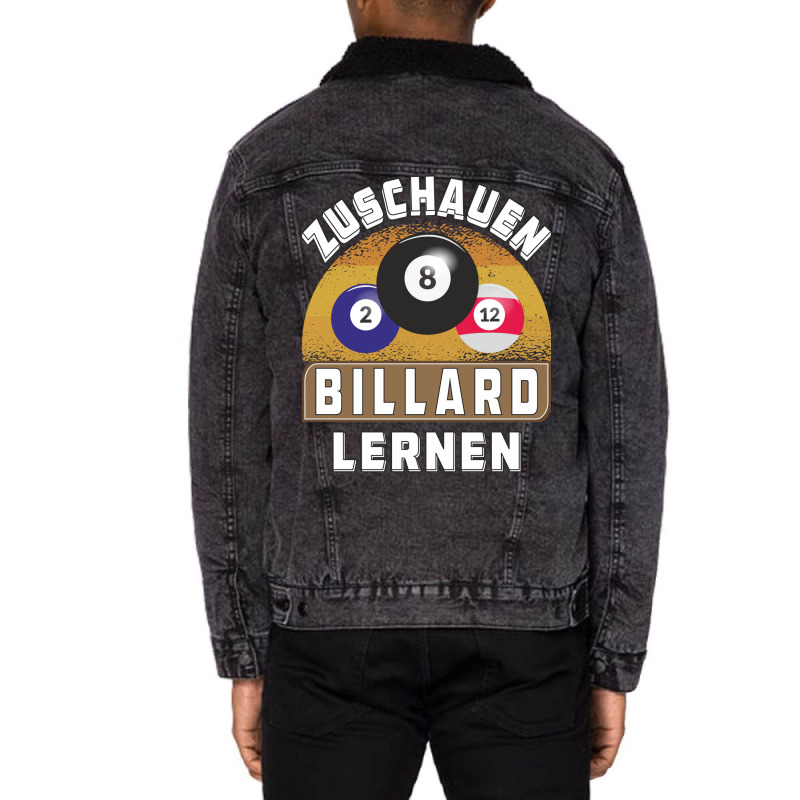 Watch Learn Billiards Unisex Sherpa-lined Denim Jacket | Artistshot