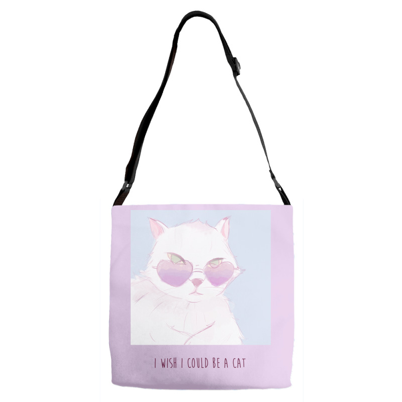 I Wish I Could Be A Cat Adjustable Strap Totes | Artistshot