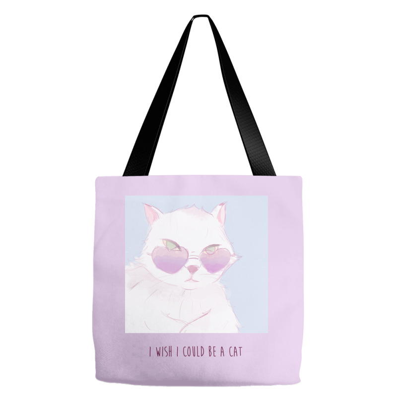 I Wish I Could Be A Cat Tote Bags | Artistshot