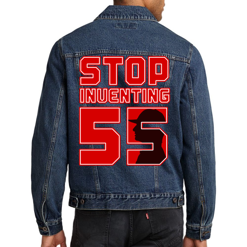 Stop Inventing 55 Men Denim Jacket by micsikhibinop | Artistshot