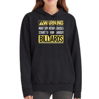 Warning About Billiards Vintage Hoodie | Artistshot