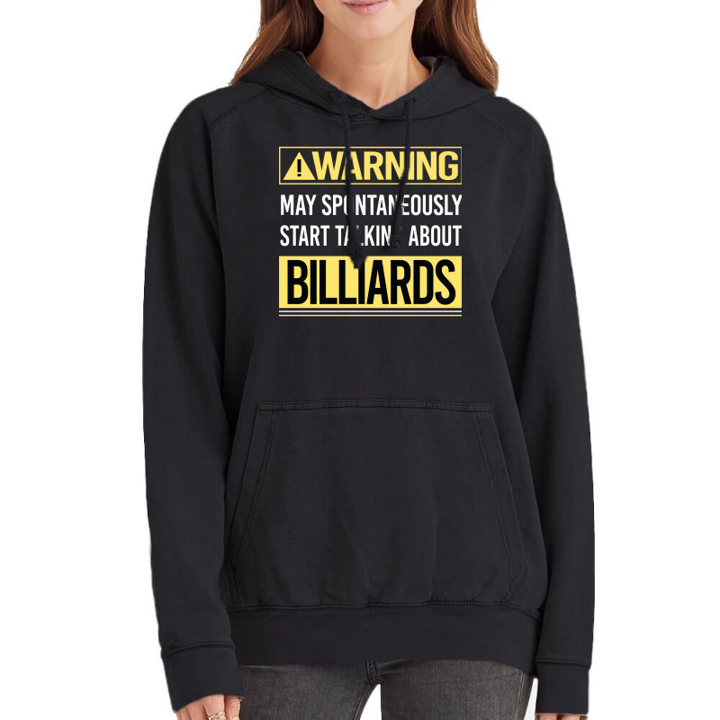 Warning About Billiards Vintage Hoodie | Artistshot