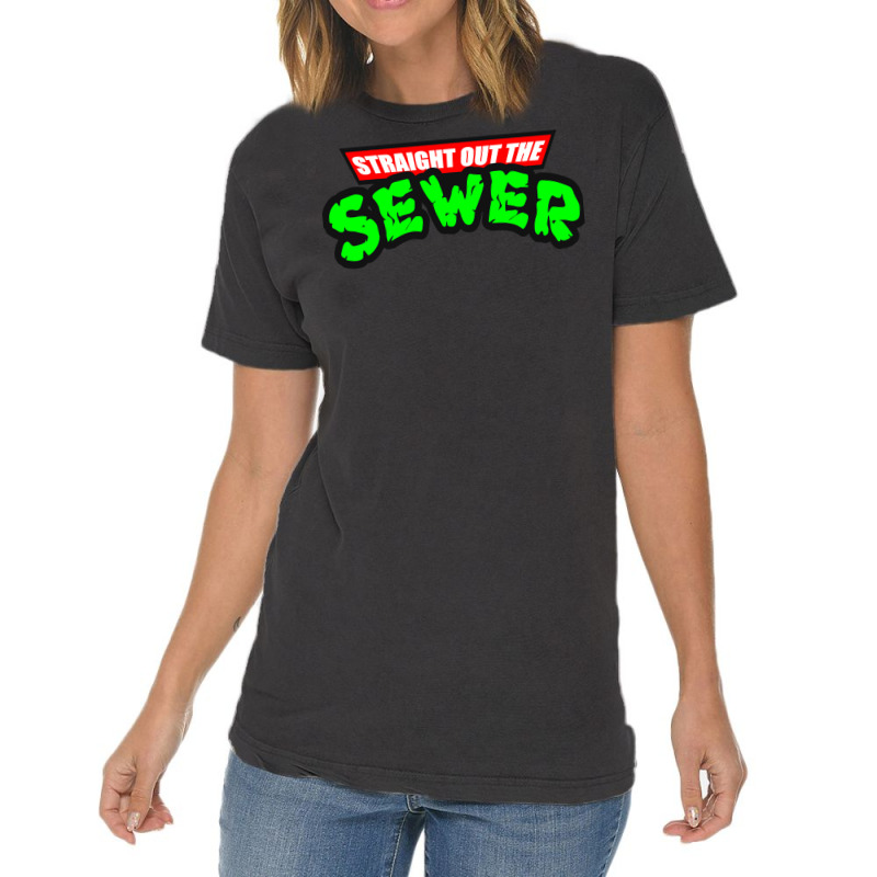 Straight Out The Sewer Vintage T-Shirt by micsikhibinop | Artistshot