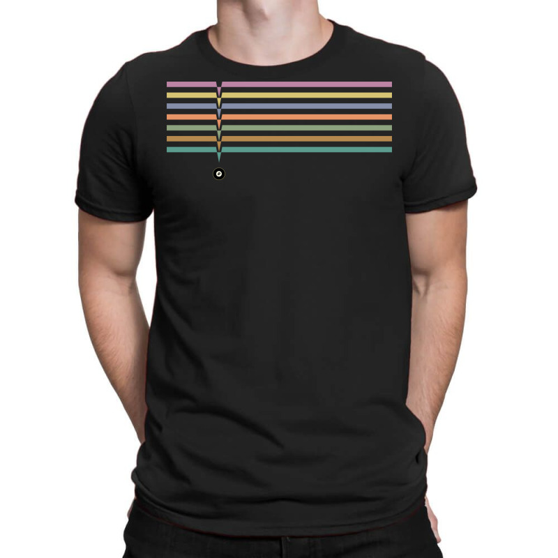 Retro Stripes Billiard Ball 8 Ball Pool Player Gif T-shirt | Artistshot