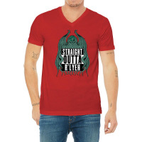 Straight Outta R'lyeh V-neck Tee | Artistshot