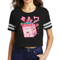 Japanese Strawberry Milk Shake Aesthetic Kawaii Otaku Scorecard Crop Tee | Artistshot