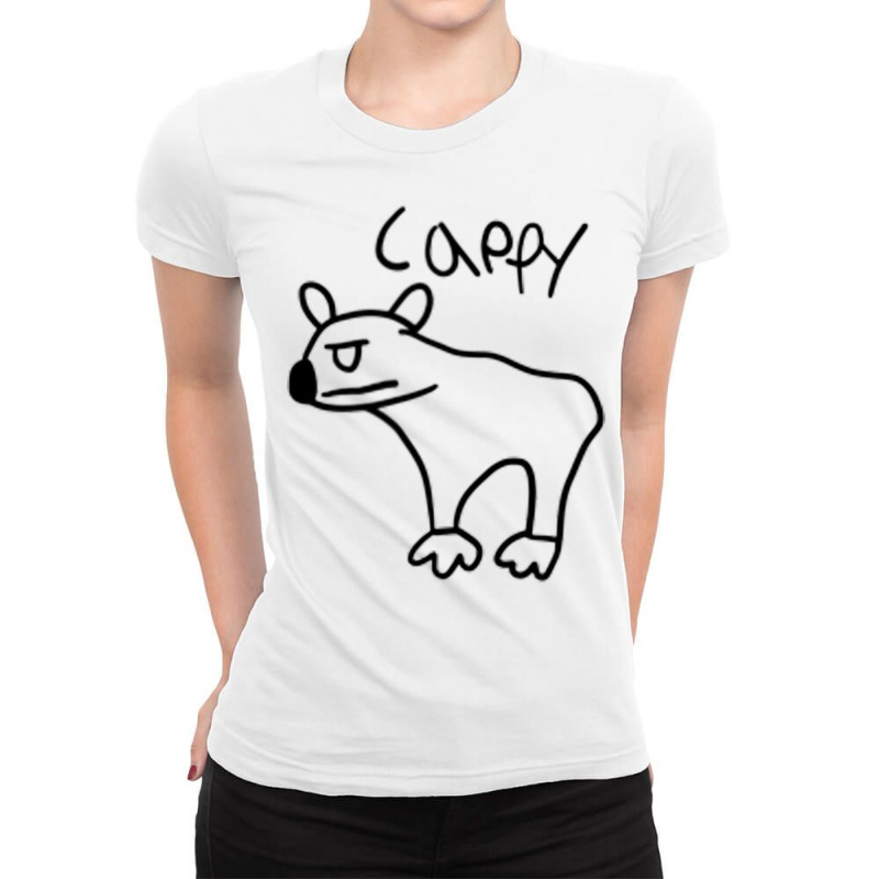 Cappy, The Angry Capybara T Shirt Ladies Fitted T-Shirt by voutsro | Artistshot