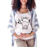 Cappy, The Angry Capybara T Shirt Maternity Scoop Neck T-shirt | Artistshot