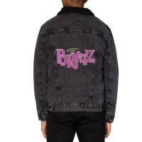 Hot Trend Womens Bratz Pink Classic V-neck Unisex Sherpa-lined Denim Jacket | Artistshot