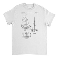 Catamaran Sailboat Blueprint Shirt   Old Sailing B Classic T-shirt | Artistshot